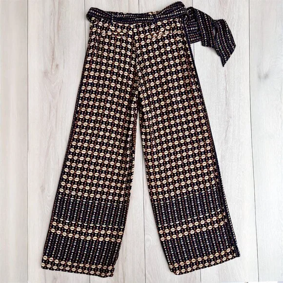Anthropologie Ett Twa Metzner Wide-Leg Trousers Size 4/Lady of Leisure Aesthetic - Picture 7 of 16